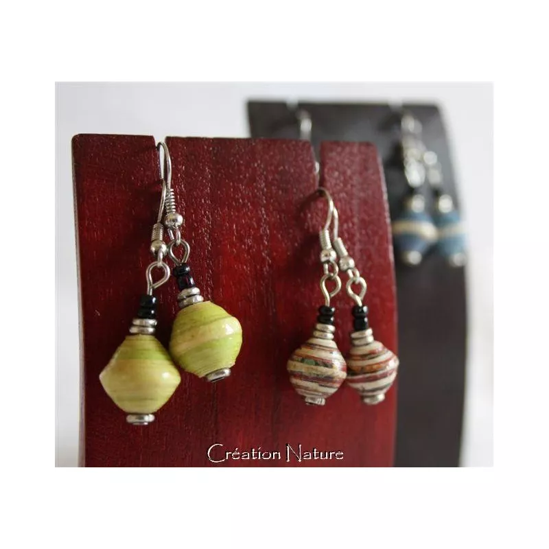 23017 Boucles d'oreilles papier