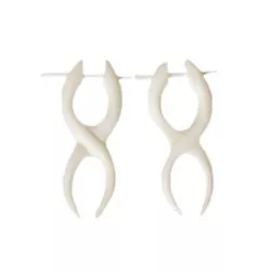 9920414O Boucles d'oreilles corne