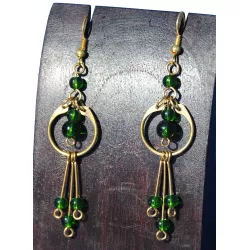 21321 Boucles d'oreille métal et perle