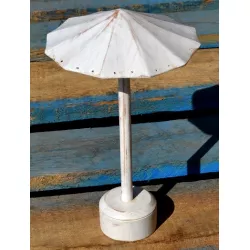 9953201 Présentoir à boucles d'oreilles bois cérusé parasol