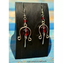 23216 Boucles d'oreille métal et perle