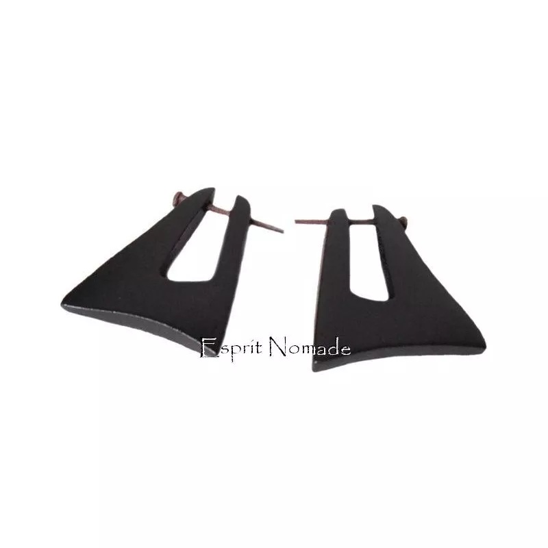 9920304 Boucles d'oreille bois