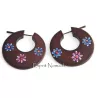 9920308 Boucles d'oreille bois