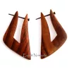 9920310 Boucles d'oreille bois