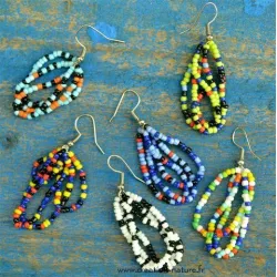 25710 Boucles d'oreille perles