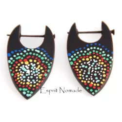 9920316 Boucles d'oreille bois