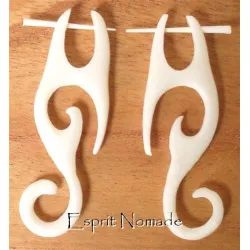 9920415 Boucles d'oreille corne