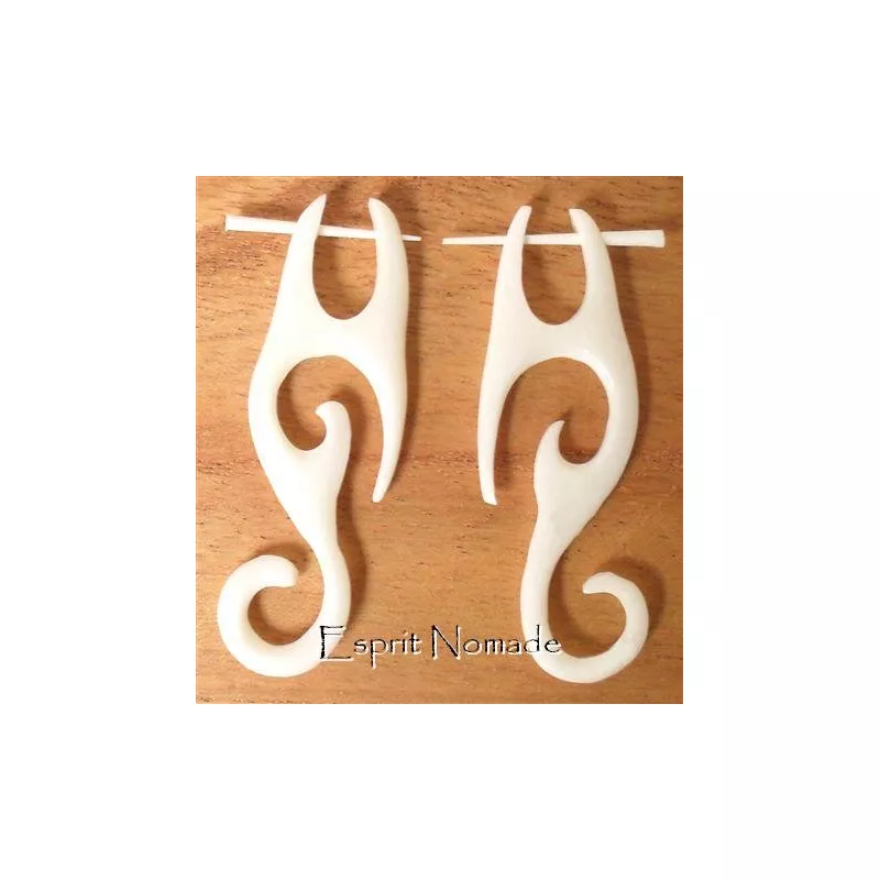 9920415 Boucles d'oreille corne