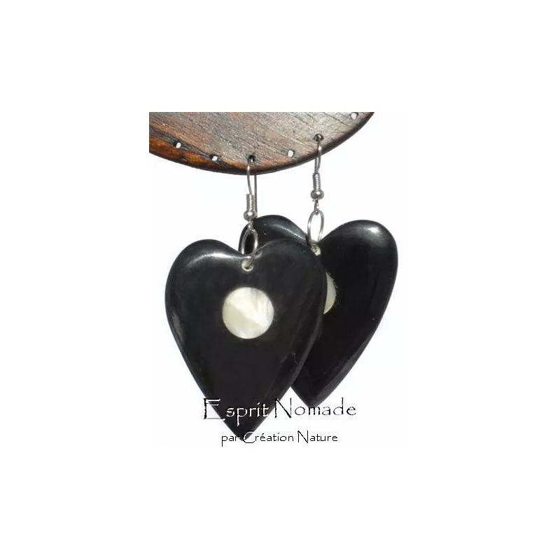 9125004 Boucles d'oreille corne