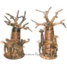 30402 Baobab en fibre de bananier 5 cm avec 3 animaux