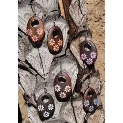 9920194 Boucles d'oreille bois