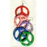 9920196 Boucles d'oreilles "peace and love"