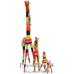 9132213 Girafe raphia 50 cm