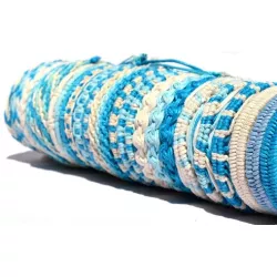 9921006 Bracelets coton "brésiliens" bleu
