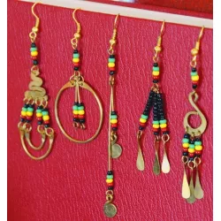 25857 Boucles d'oreilles rasta