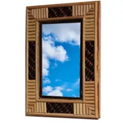 9930121cd miroir fibre bambou 17x20 cm