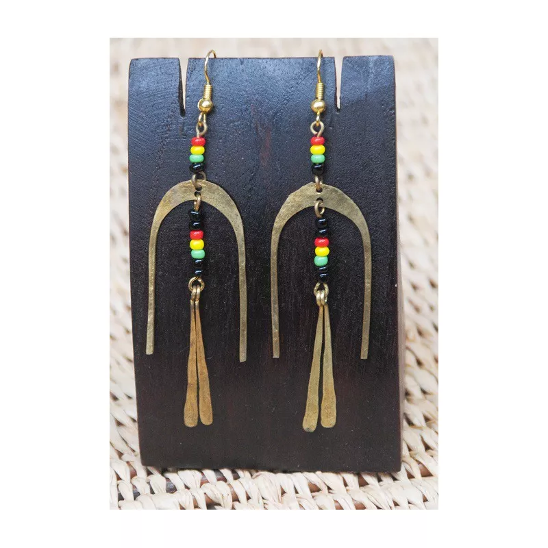 24937R Boucles d'oreilles rasta