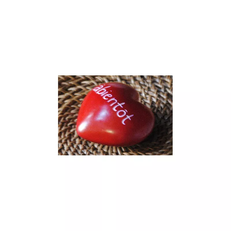 80361 Coeur pierre de Kisii "à bientôt"