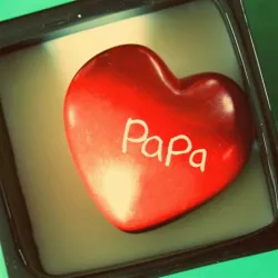 80361 Coeur pierre de Kisii "papa je t'aime"