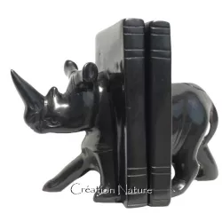 70624B Serre-livres rhinocéros noir