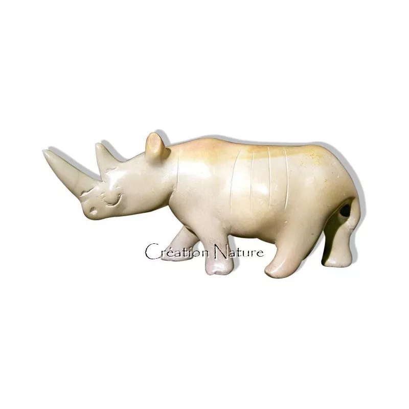 70926 Rhinocéros pierre à savon  14cm